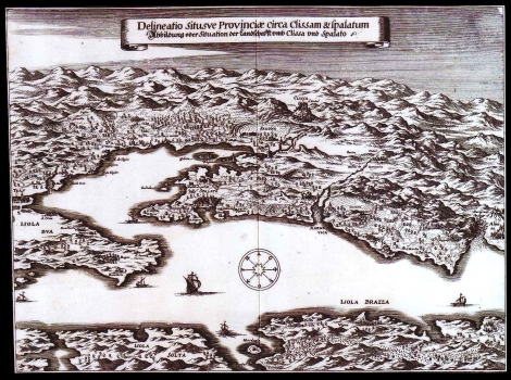 MERIAN,  MATTHÄUS: KLIS AND SPLIT AND THE SURROUNDING COUNTRYSIDE